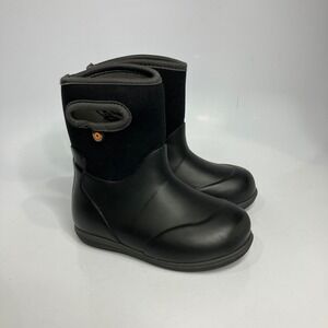 Bogs baby classic solid insulated waterproof boots black toddler size 9 basics